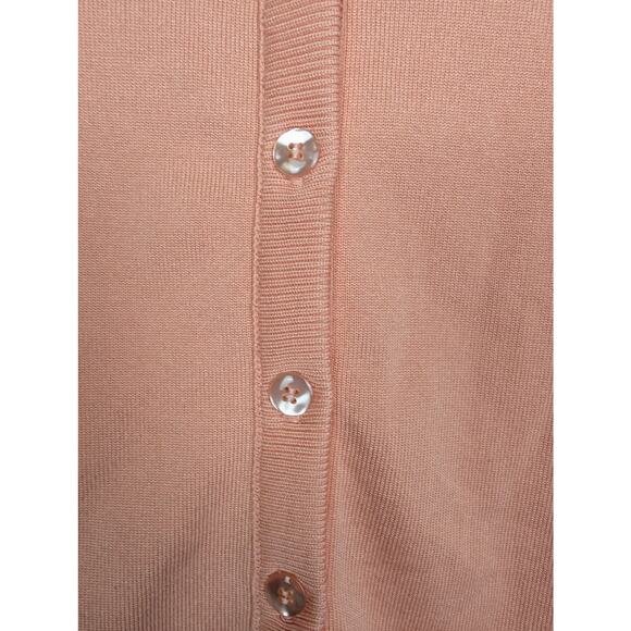 Vintage Givenchy Sport Collared Cardigan Orange 40 - Picture 4 of 10